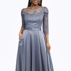 silver grace midi dress